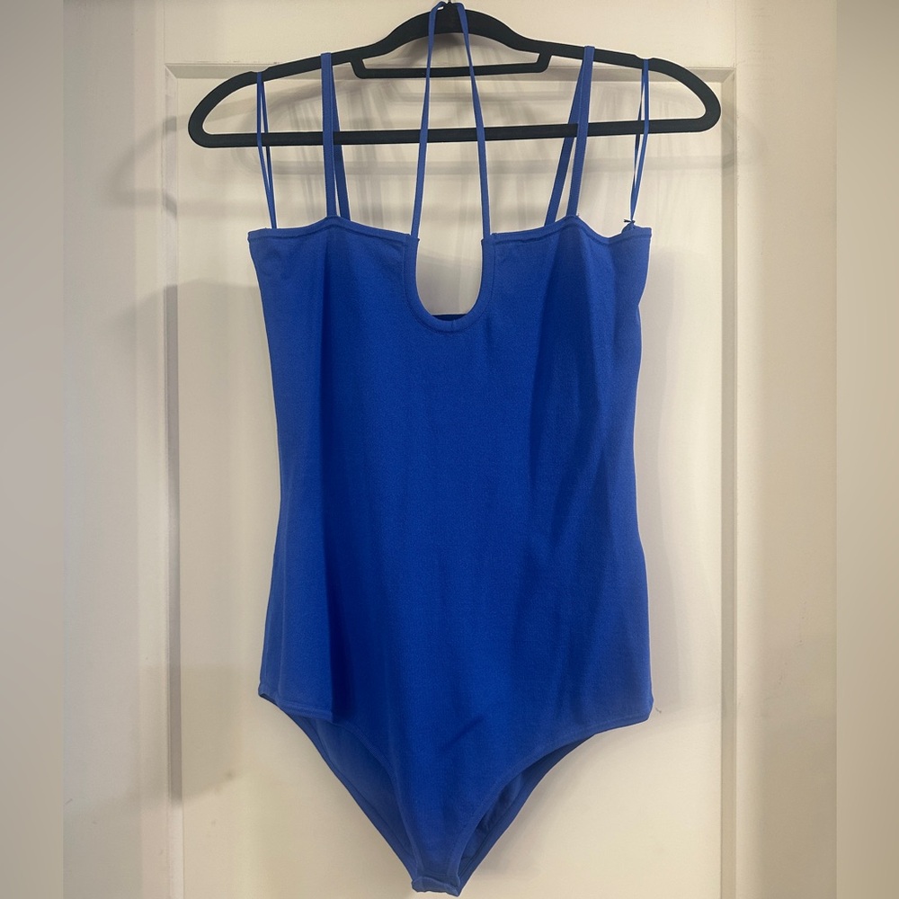 Royal Blue Halter/Spaghetti Strap Zara Body Suit - L